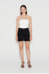 AQUAMARINE DENIM SHORTS BLACK